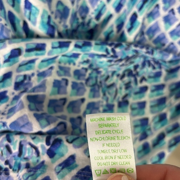 Lilly Pulitzer Resort White Toe In Joy Dress Blue Resort White size M - Picture 5 of 12